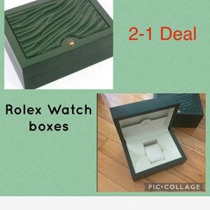 2-1 Rolex Empty watch Boxes /overall in good condition
